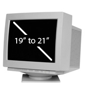 CRT Monitor - 18-21 in